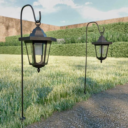 Pure Garden Hanging Solar Coach Lights, 26 Outdoor Lights with Hanging Hooks, 2PK 50-LG1056
